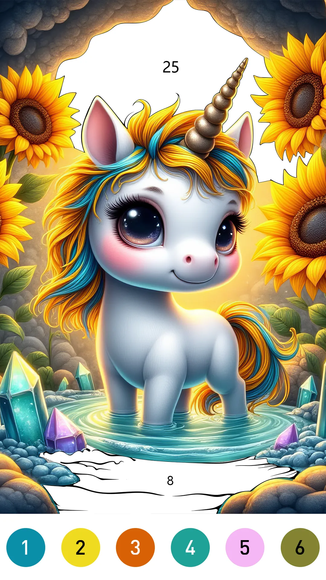 Fairytale Color by number game | Indus Appstore | Screenshot