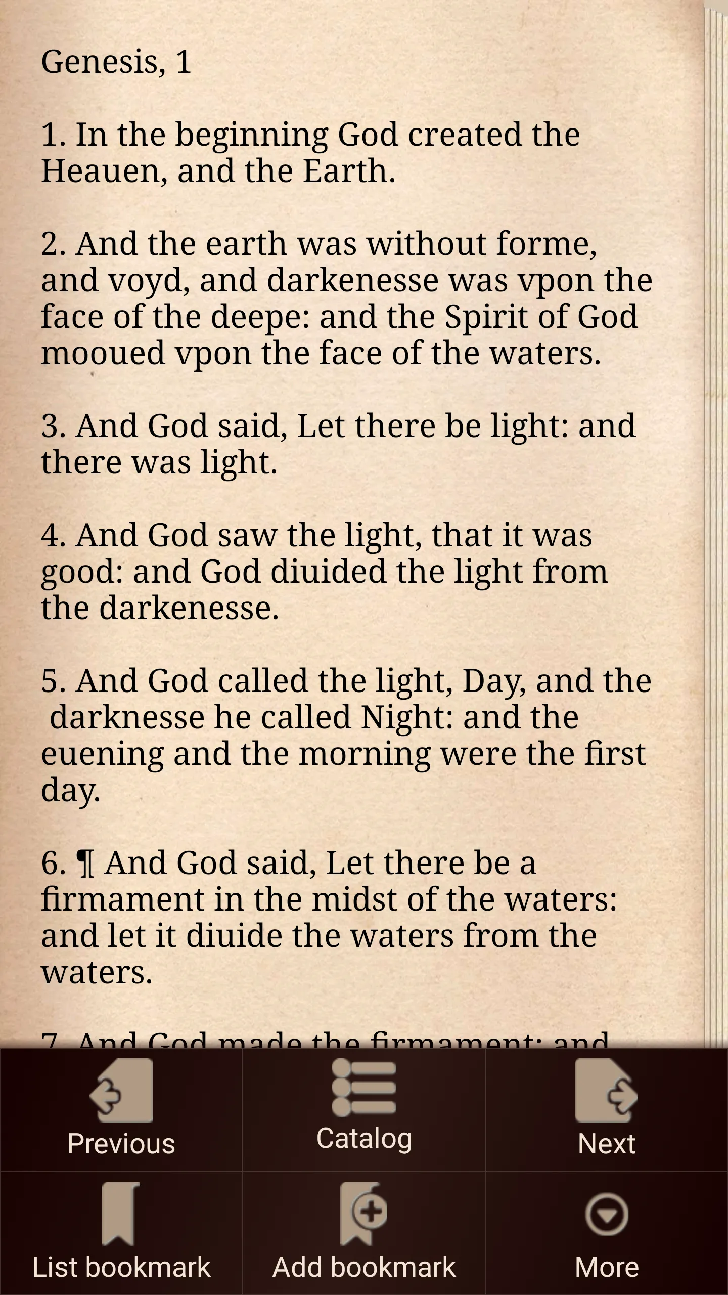 1611 King James Bible Version | Indus Appstore | Screenshot