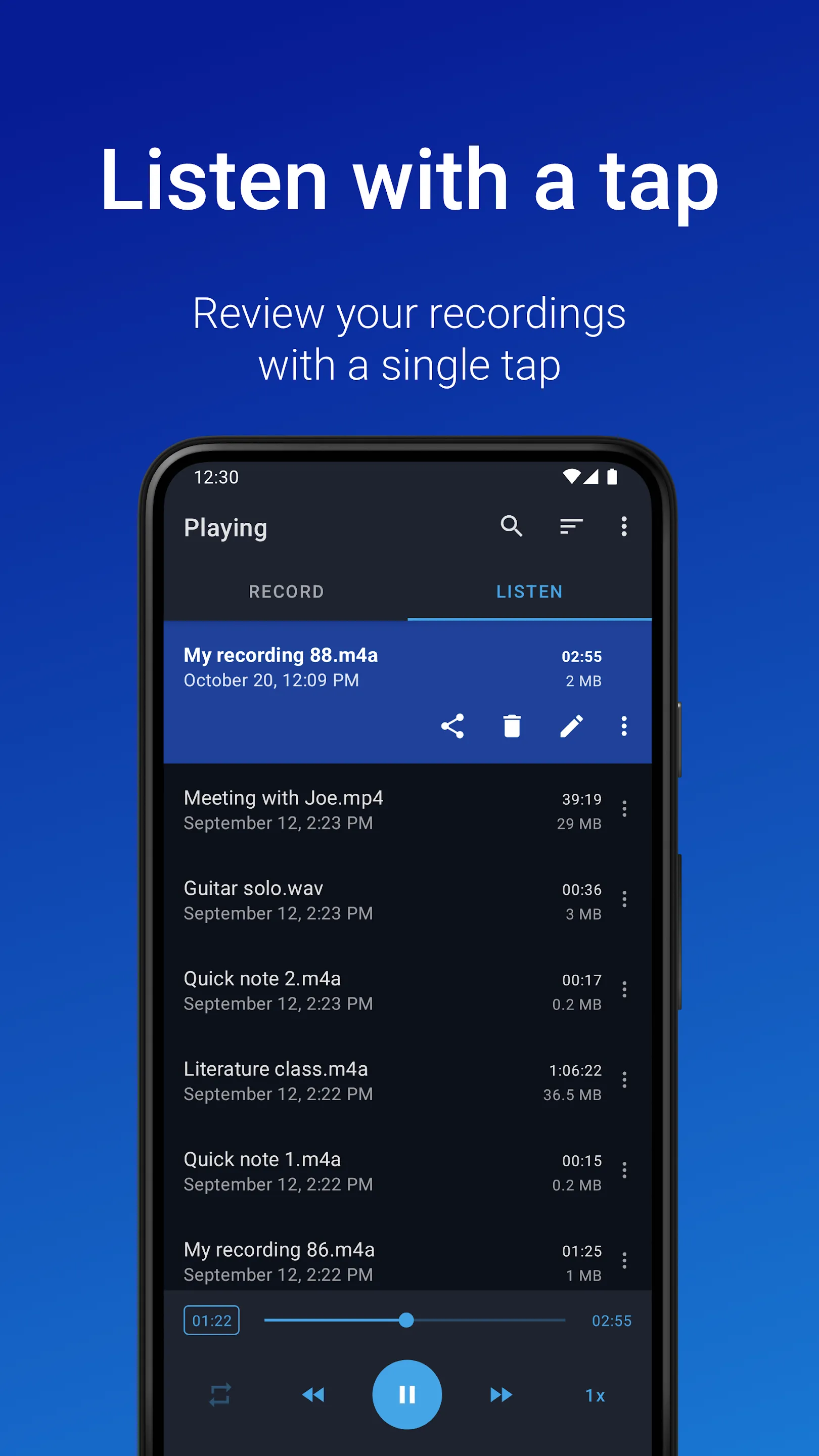 Easy Voice Recorder | Indus Appstore | Screenshot