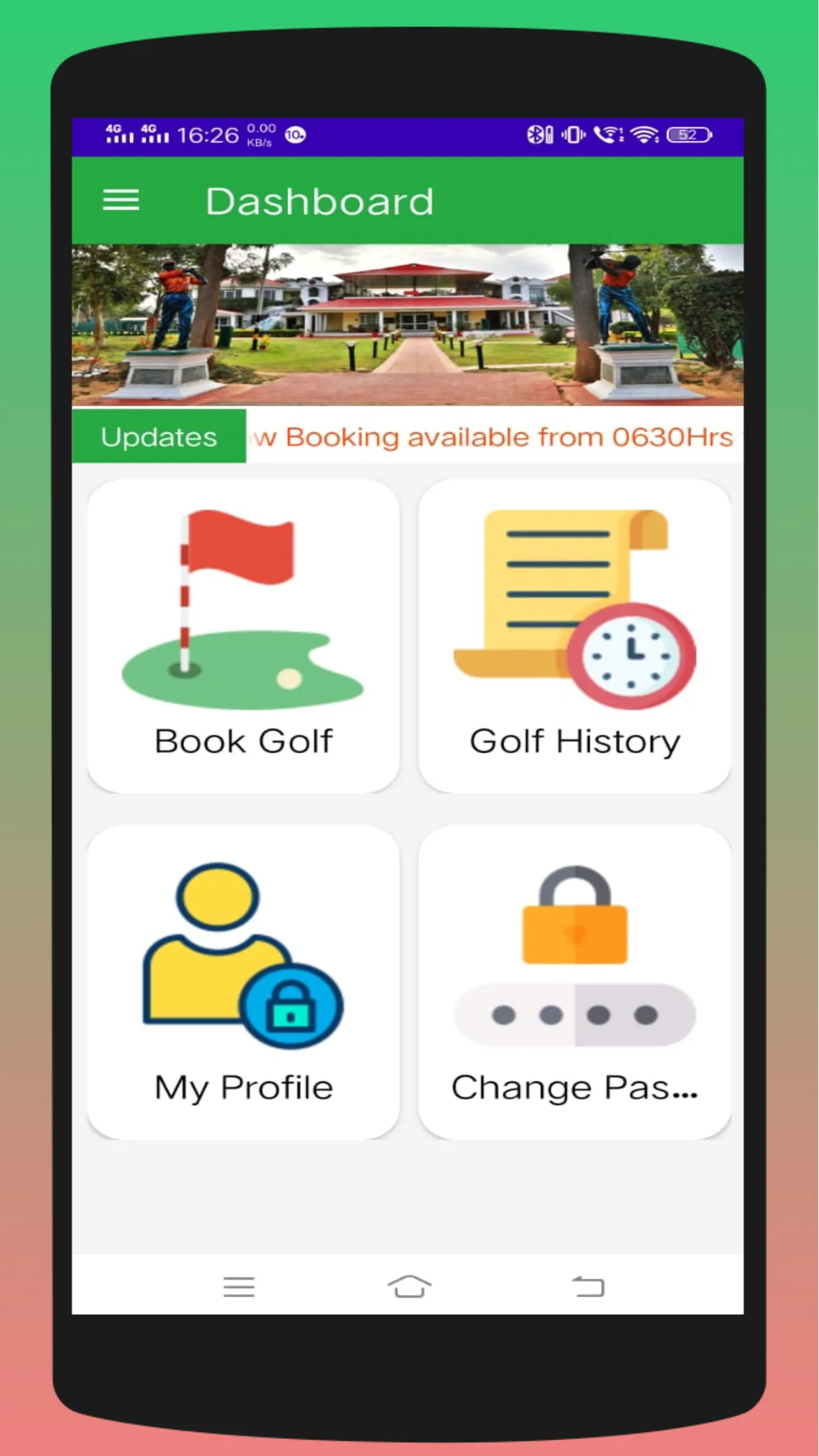 Septa Golf Course Booking | Indus Appstore | Screenshot