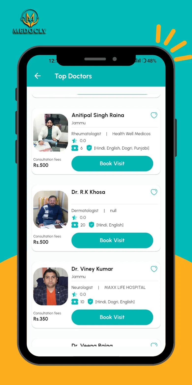 MEDOCLY -  Book Appointments | Indus Appstore | Screenshot