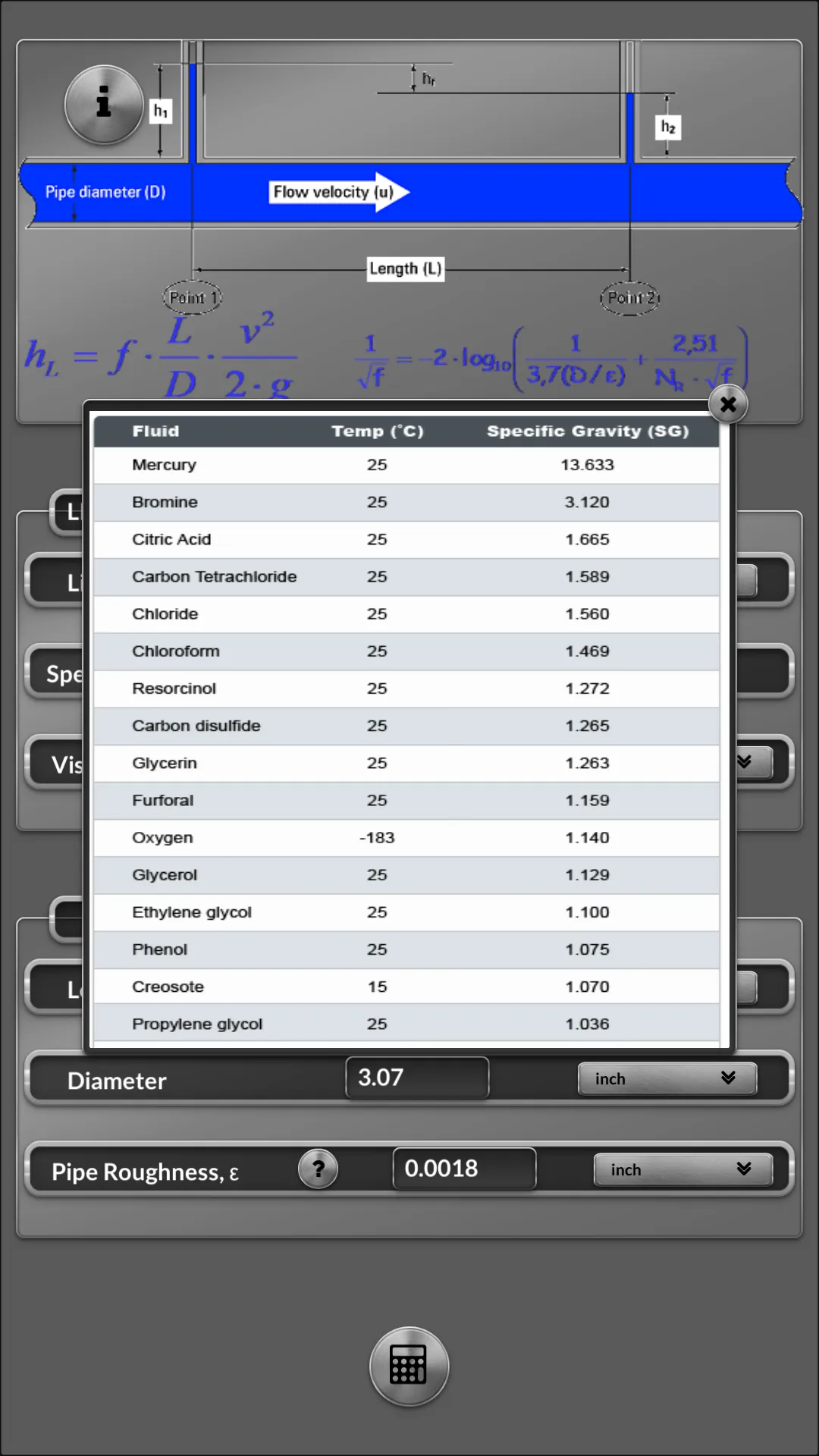 Pressure Drop Pipe Flow | Indus Appstore | Screenshot