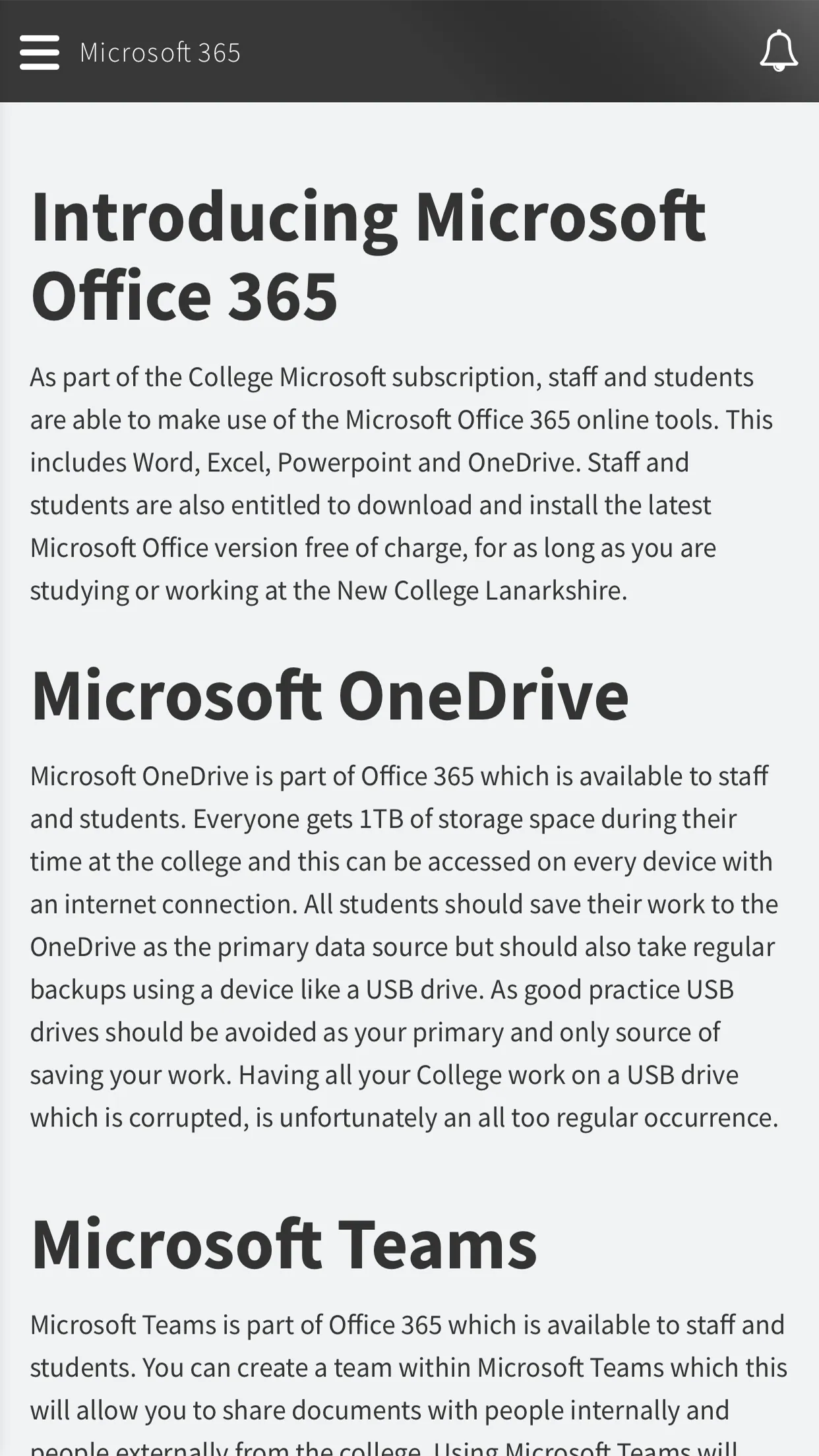 New College Lanarkshire | Indus Appstore | Screenshot