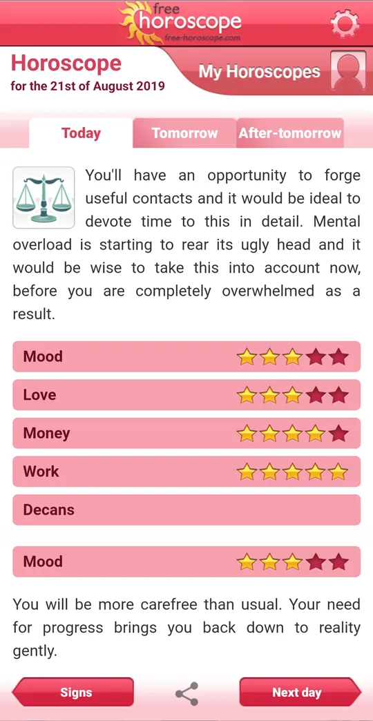 Horoscope | Indus Appstore | Screenshot