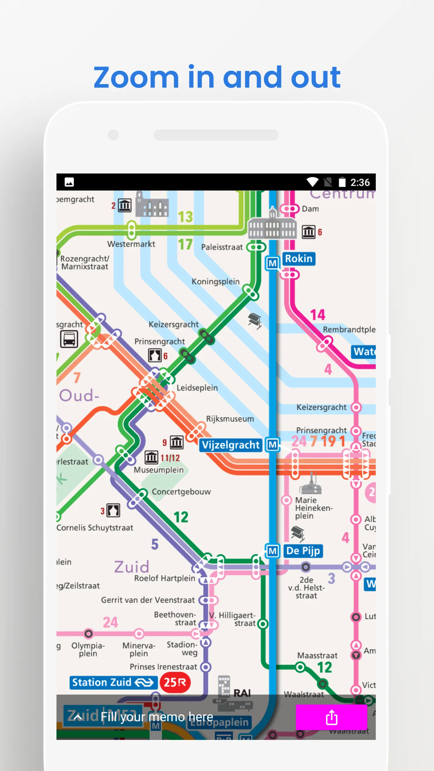 Amsterdam Metro Rail GVB Guide | Indus Appstore | Screenshot