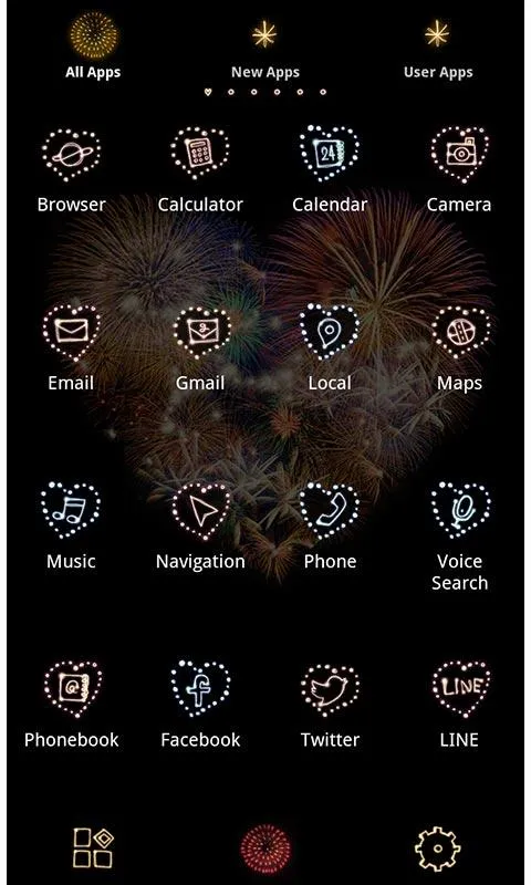 Fireworks Heart Wallpaper | Indus Appstore | Screenshot