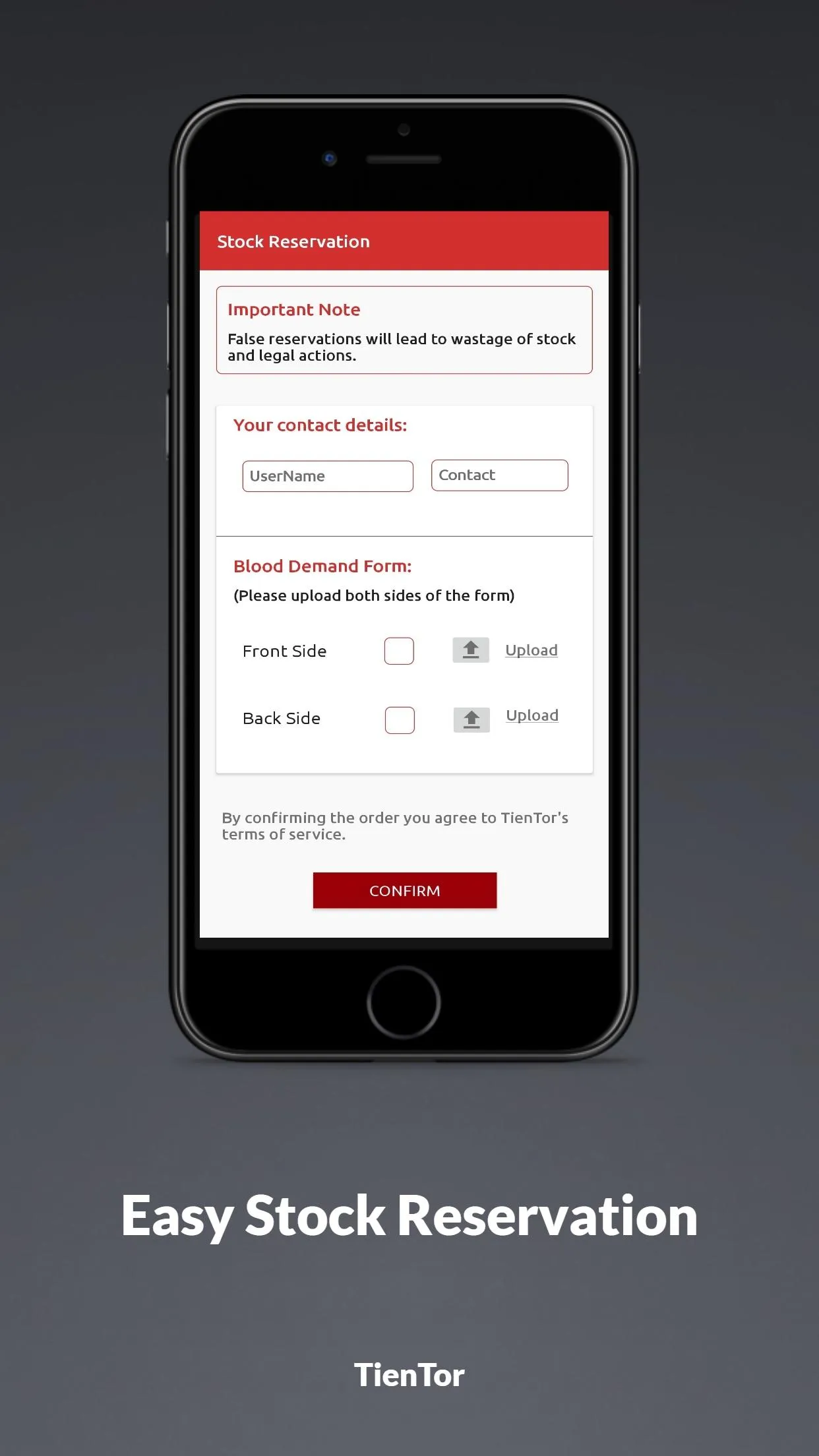 TienTor - Users to Blood Banks | Indus Appstore | Screenshot