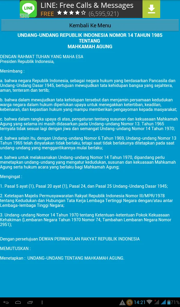 Undang-Undang Mahkamah Agung | Indus Appstore | Screenshot