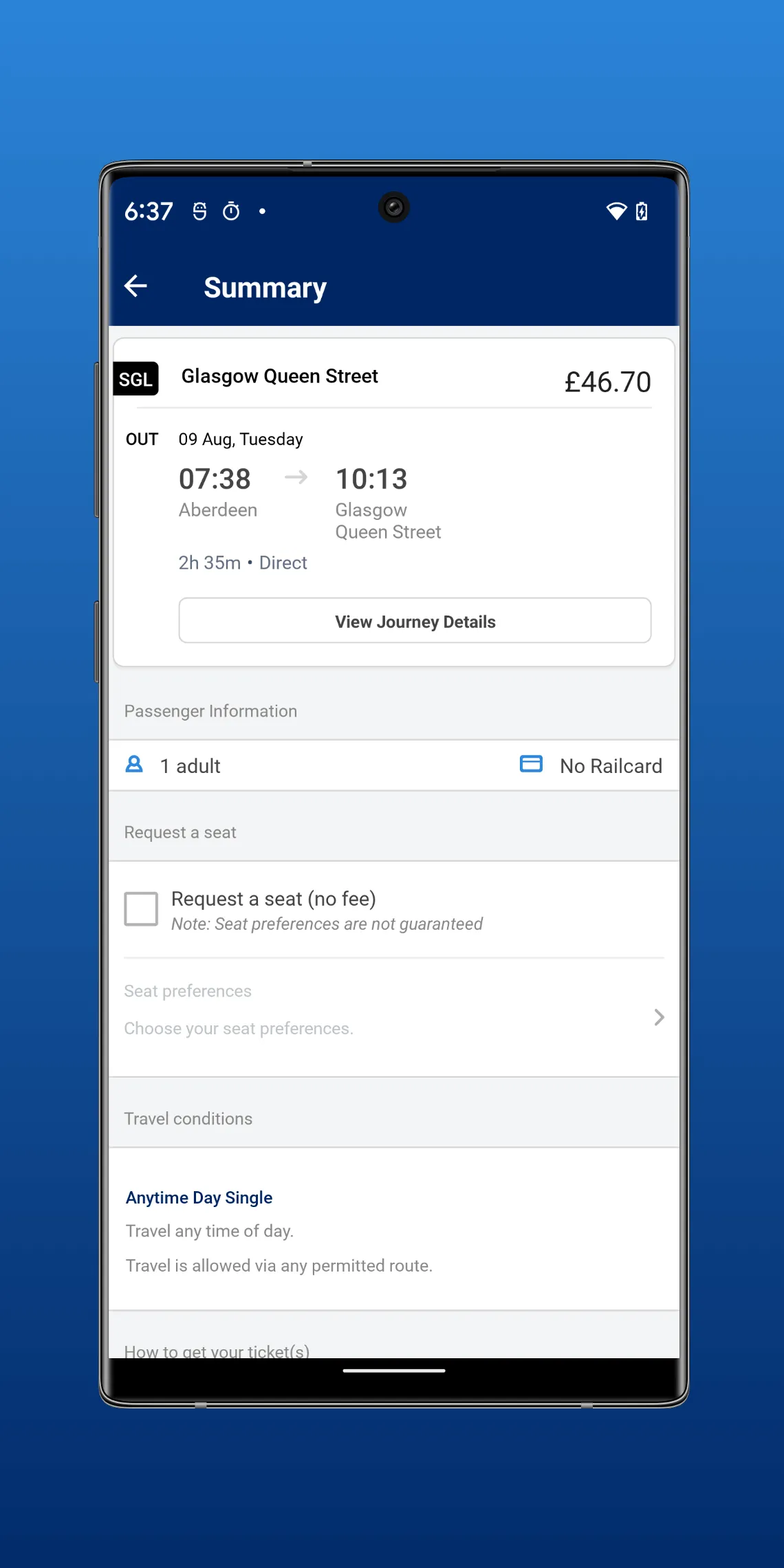 ScotRail Train Times & Tickets | Indus Appstore | Screenshot