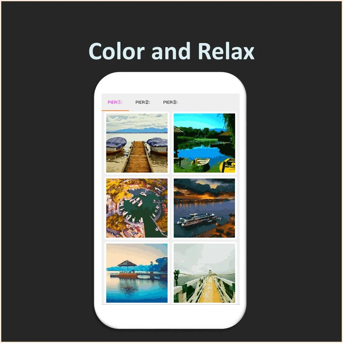 Color by Number - pier | Indus Appstore | Screenshot