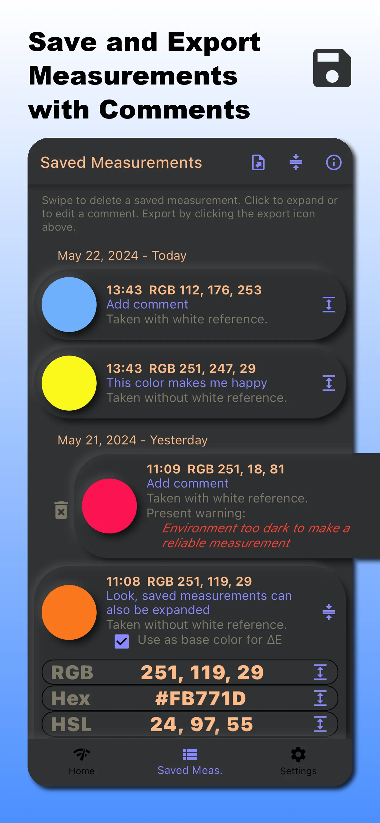 Color Meter - RGB HSL CMYK RYB | Indus Appstore | Screenshot