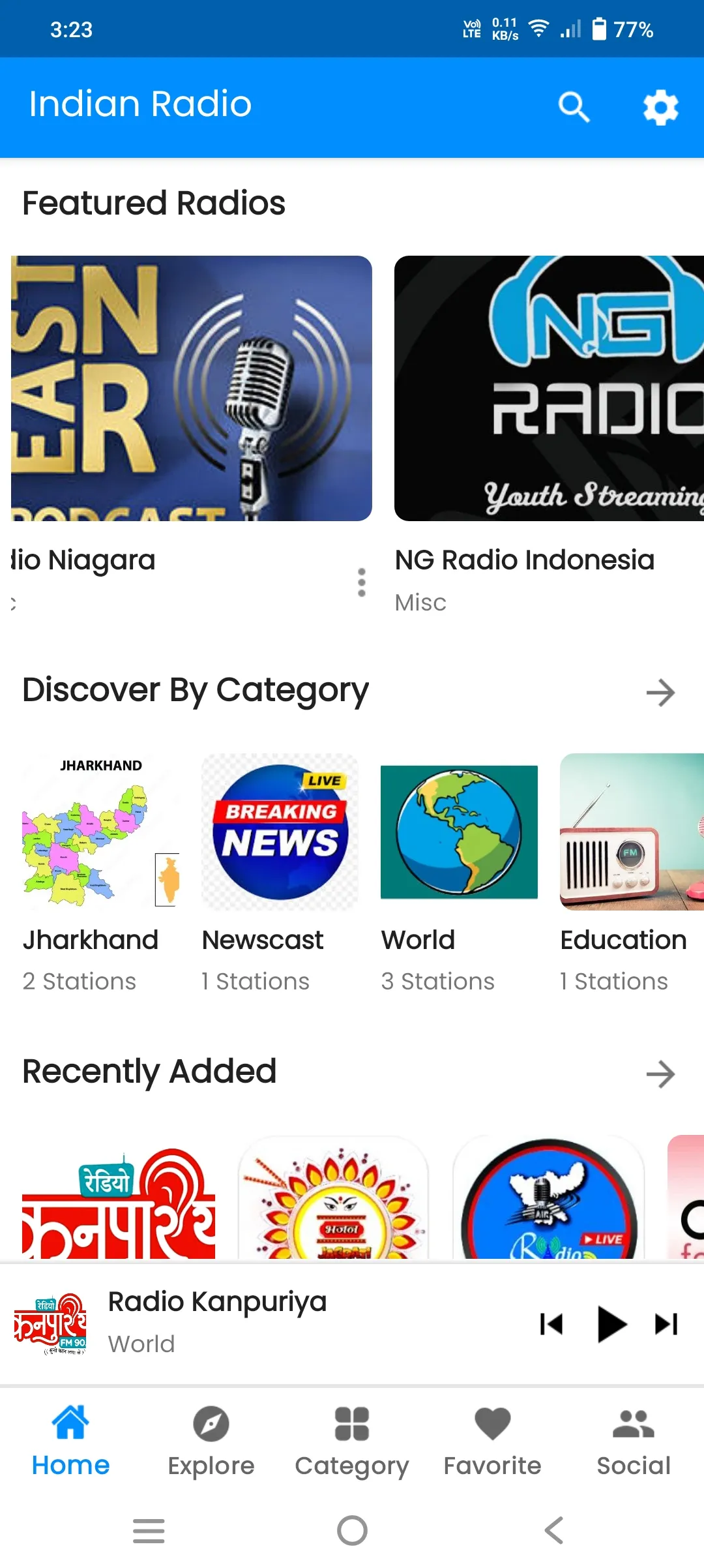 Indian Radio | Indus Appstore | Screenshot