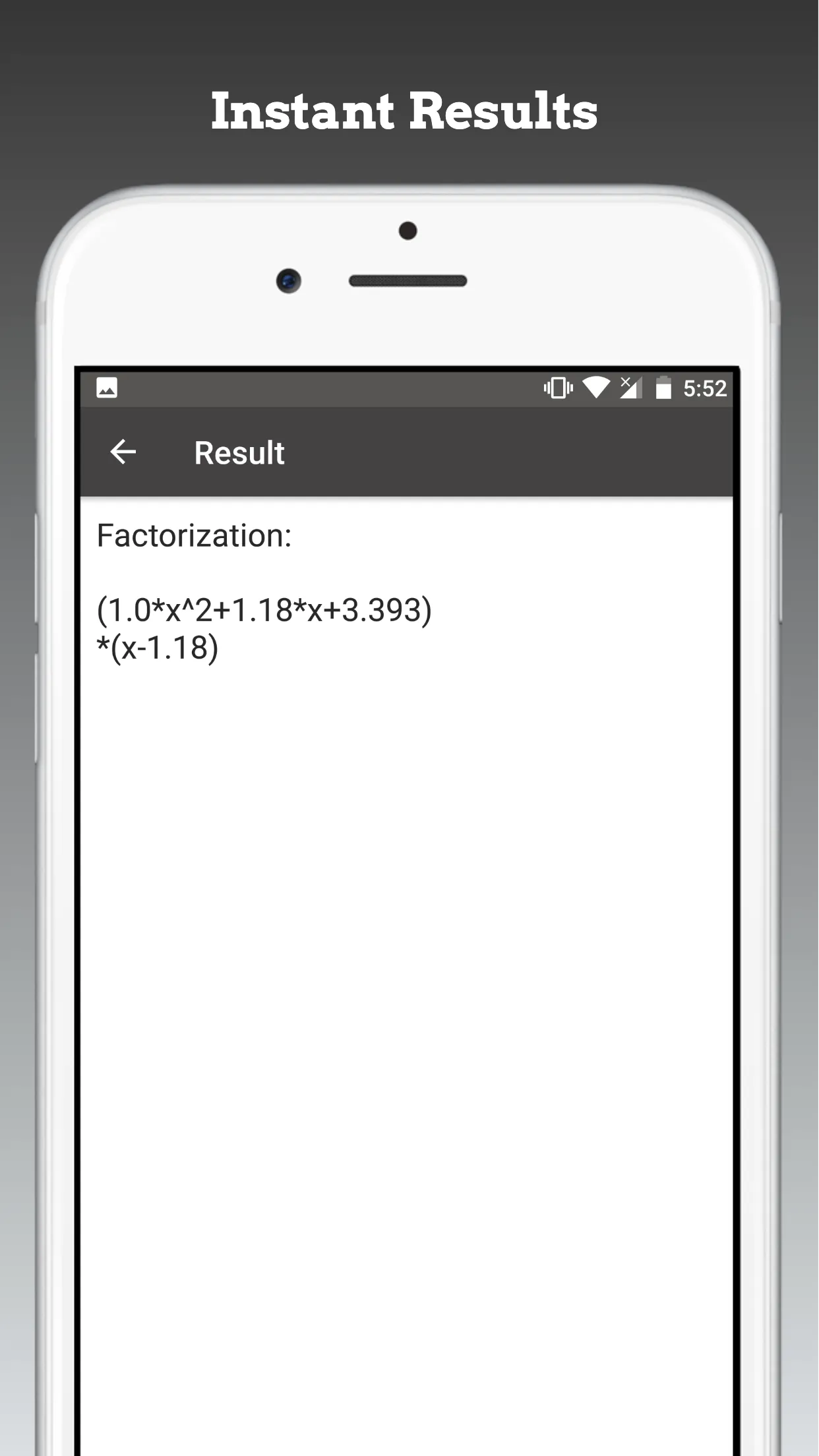 Polynomial Factorization | Indus Appstore | Screenshot