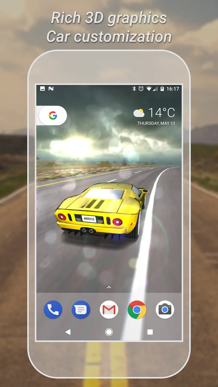 3D Car Live Wallpaper Lite | Indus Appstore | Screenshot