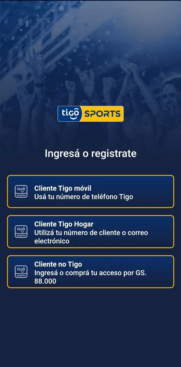 Tigo Sports Paraguay | Indus Appstore | Screenshot