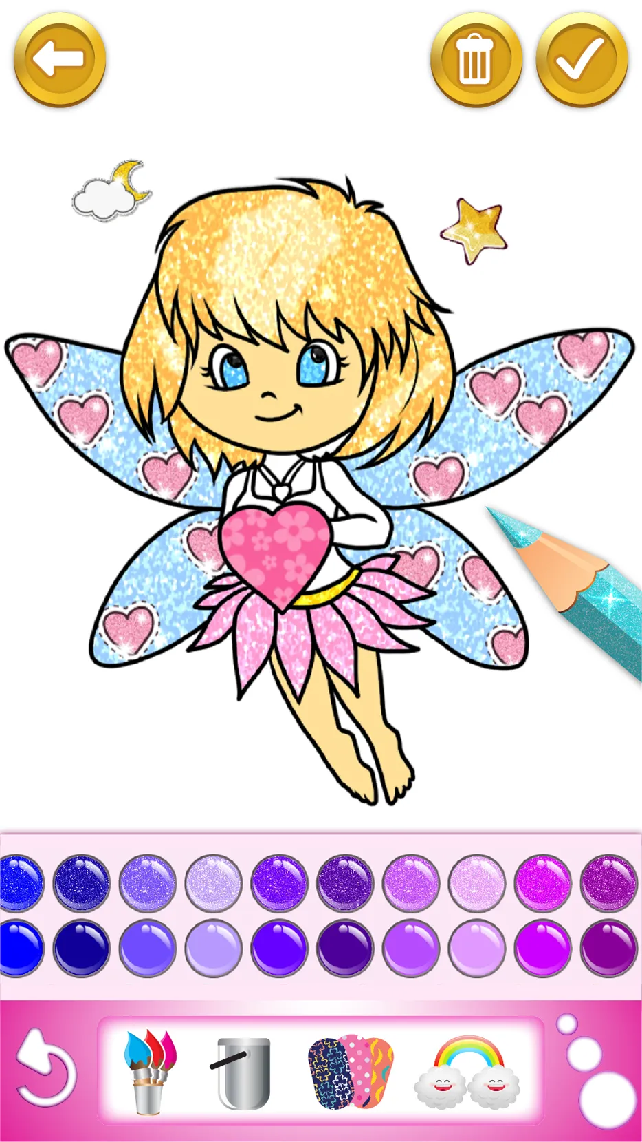 Glitter Coloring and Drawing | Indus Appstore | Screenshot