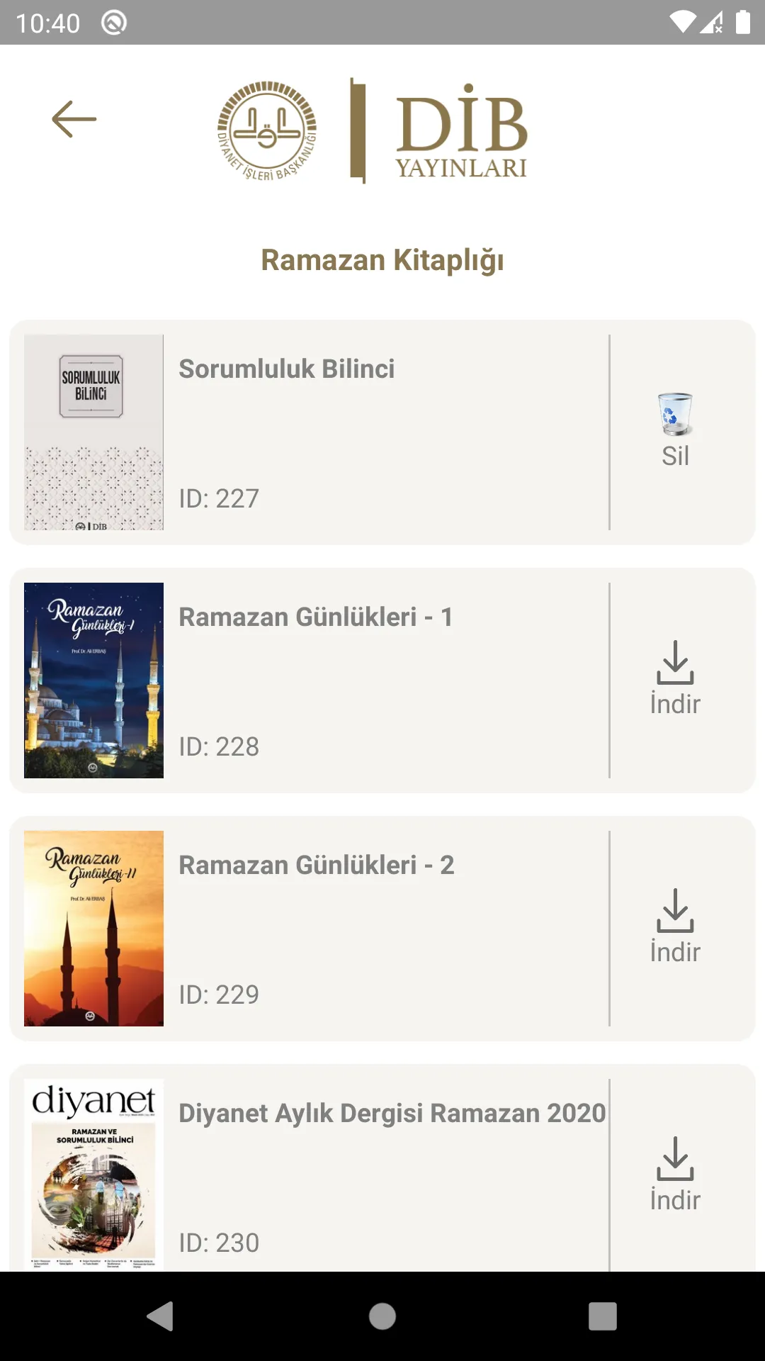 Diyanet Kitaplık | Indus Appstore | Screenshot