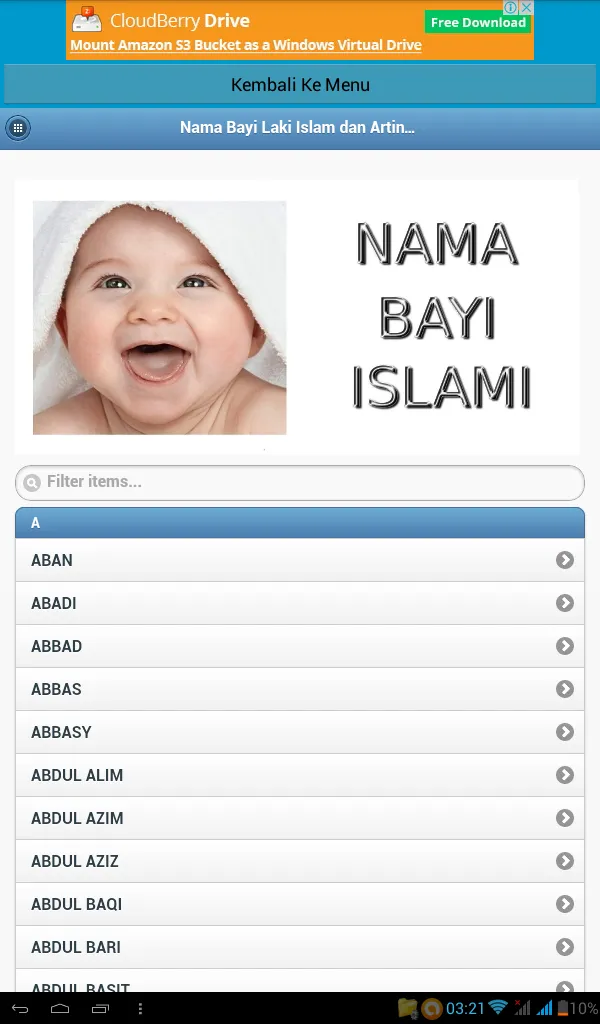 Nama Bayi Islami dan Artinya | Indus Appstore | Screenshot