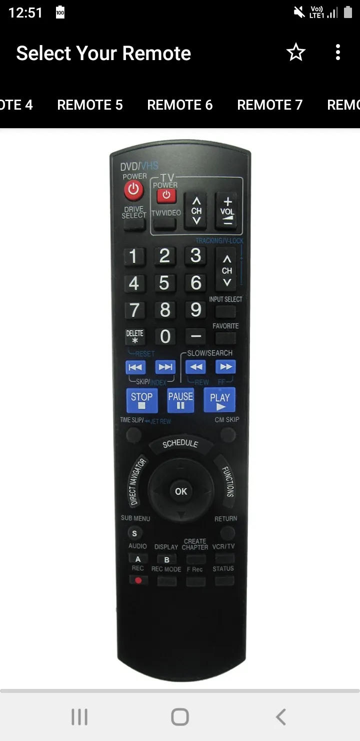 Panasonic Soundbar Remote | Indus Appstore | Screenshot