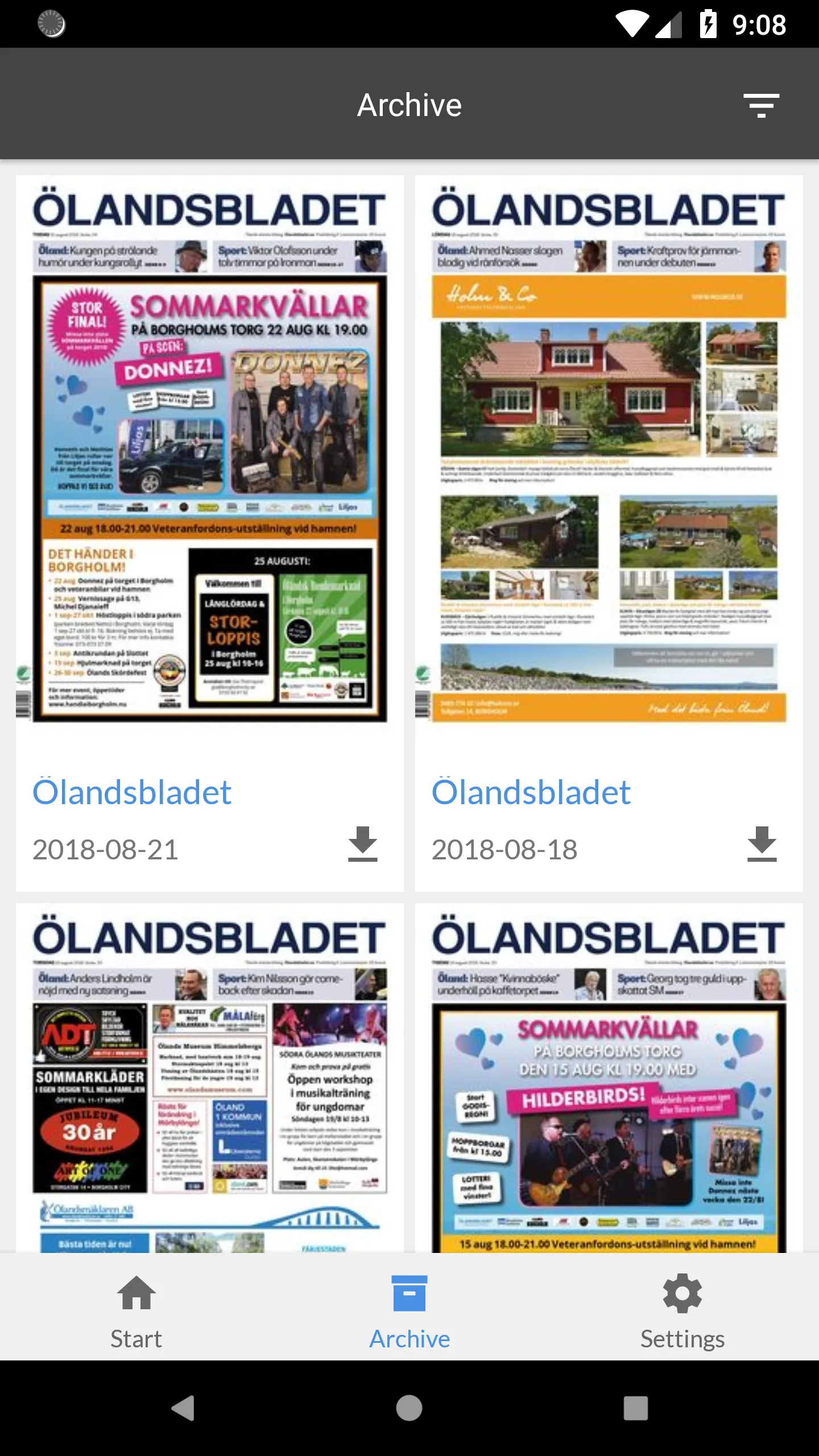 Ölandsbladet | Indus Appstore | Screenshot