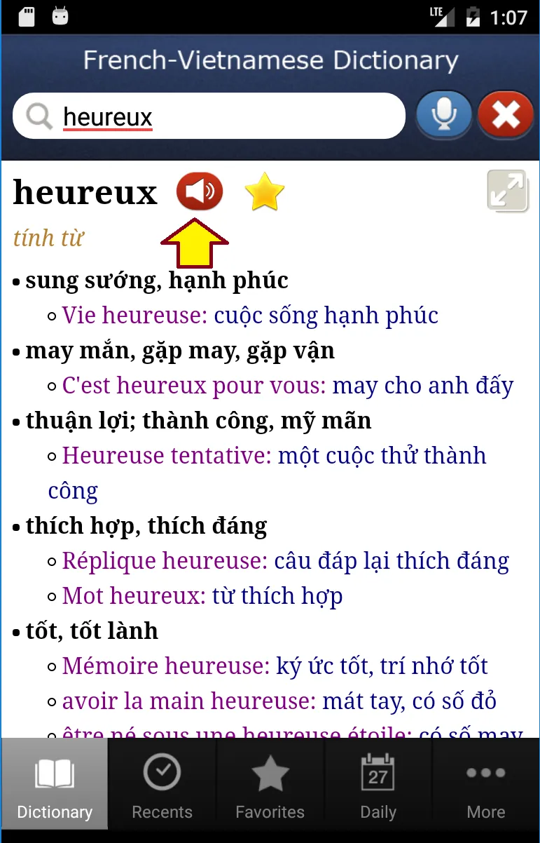 French-Vietnamese Dictionary | Indus Appstore | Screenshot