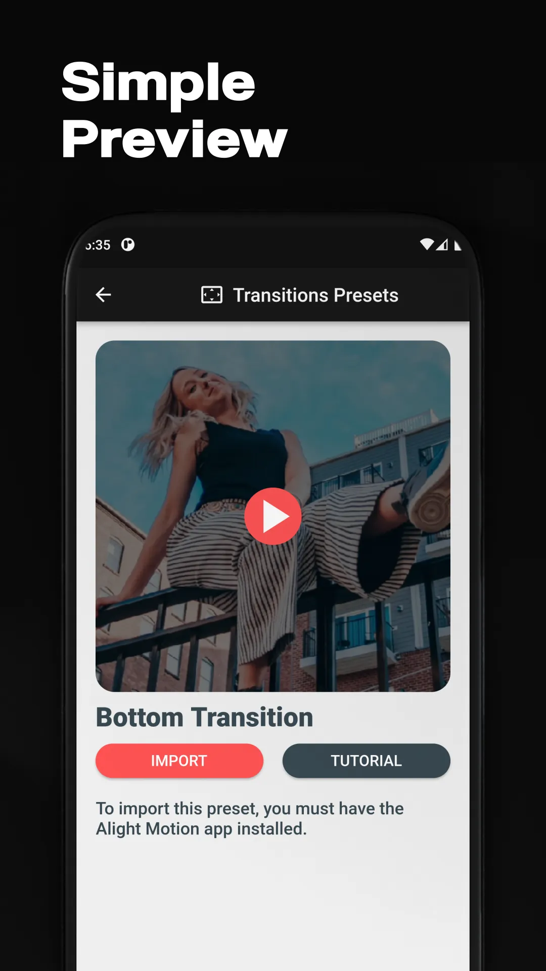 Alight Motion Transitions Pres | Indus Appstore | Screenshot