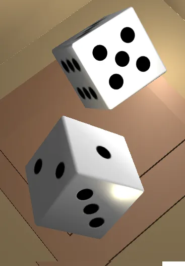 Two Dice: Simple 3D dice | Indus Appstore | Screenshot