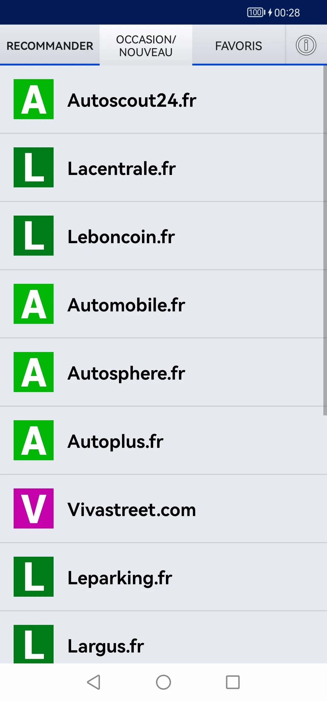 Voiture d'occasion France | Indus Appstore | Screenshot