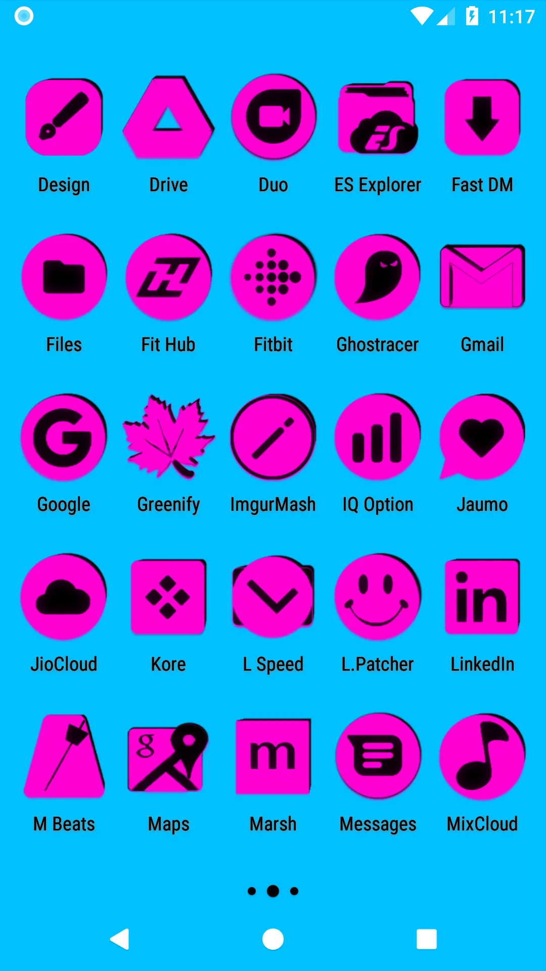 Pink and Black Icon Pack | Indus Appstore | Screenshot