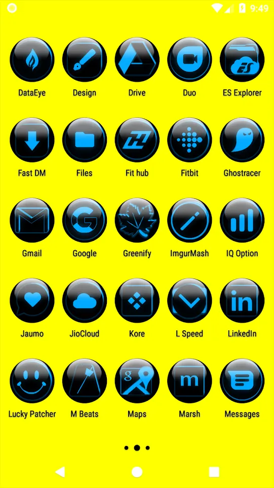 Blue Glass Orb Icon Pack | Indus Appstore | Screenshot