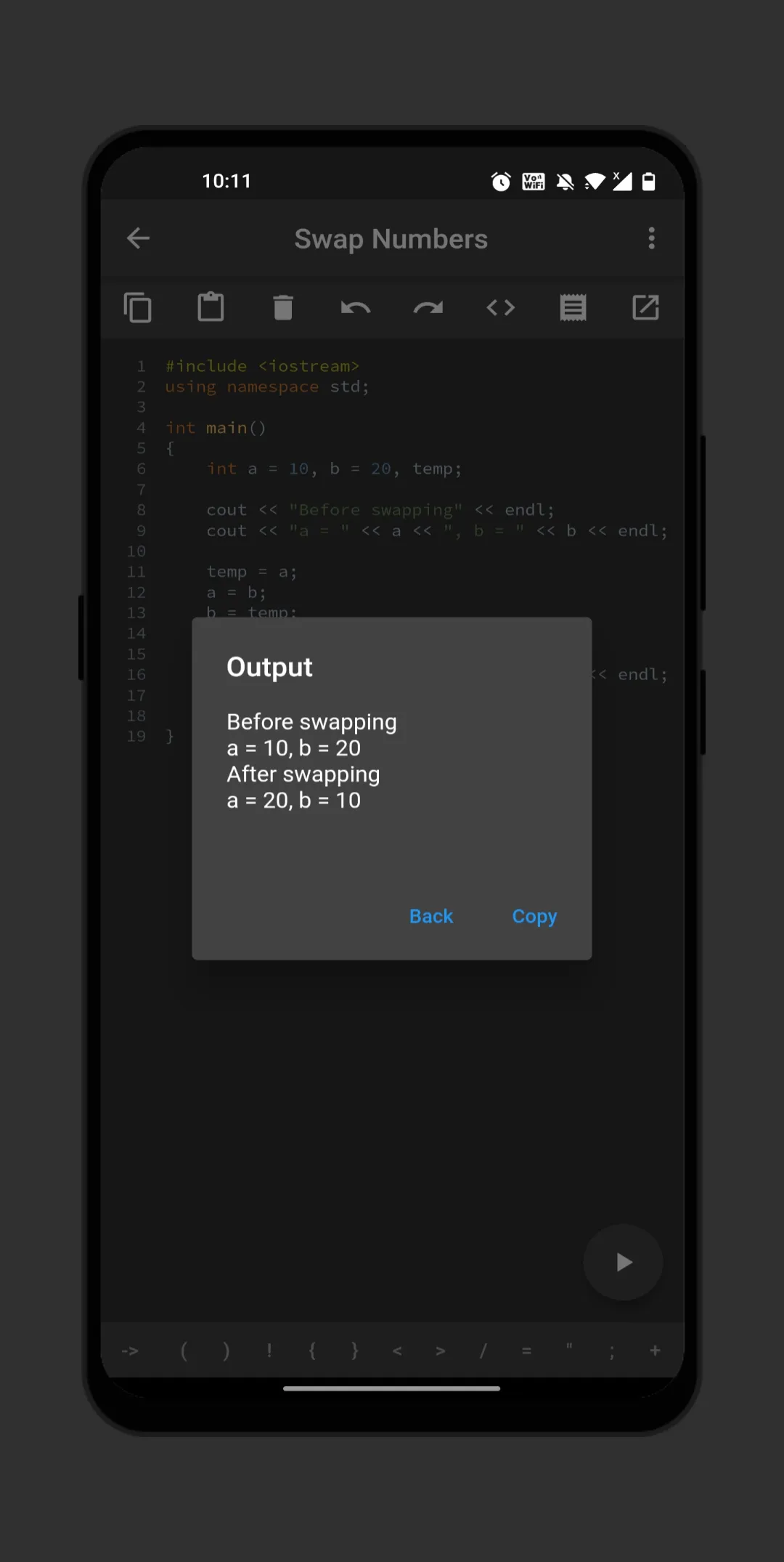 C++ Compiler | Indus Appstore | Screenshot