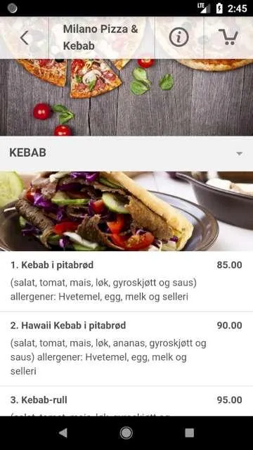 Milano Pizza Halmstad | Indus Appstore | Screenshot