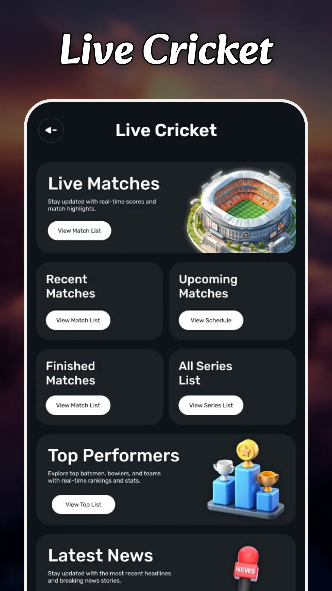 Cricket Update - Live Cricket | Indus Appstore | Screenshot