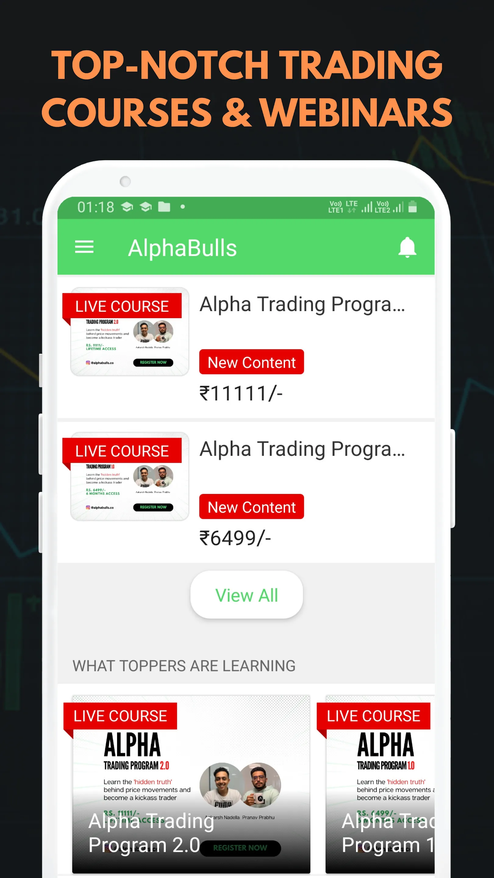 AlphaBulls | Trading Education | Indus Appstore | Screenshot