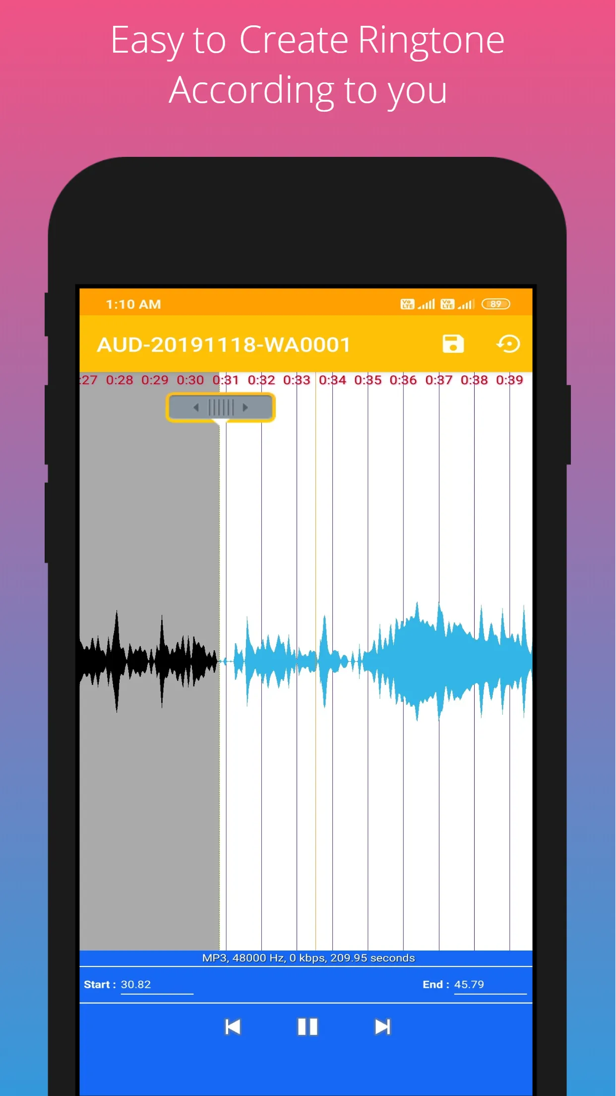 Mp3 Cutter and Ringtone Maker | Indus Appstore | Screenshot