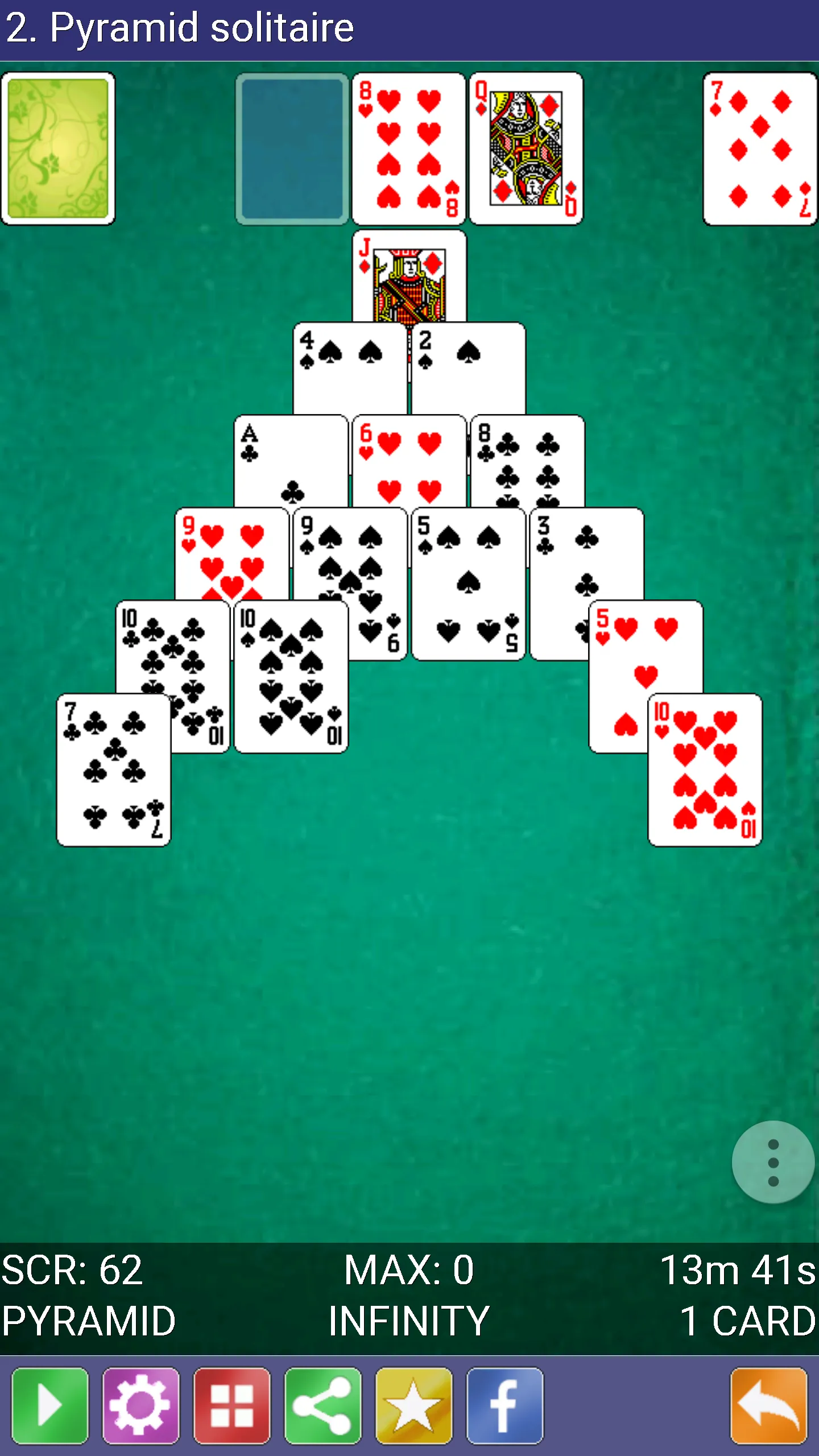 Pyramid Solitaire | Indus Appstore | Screenshot