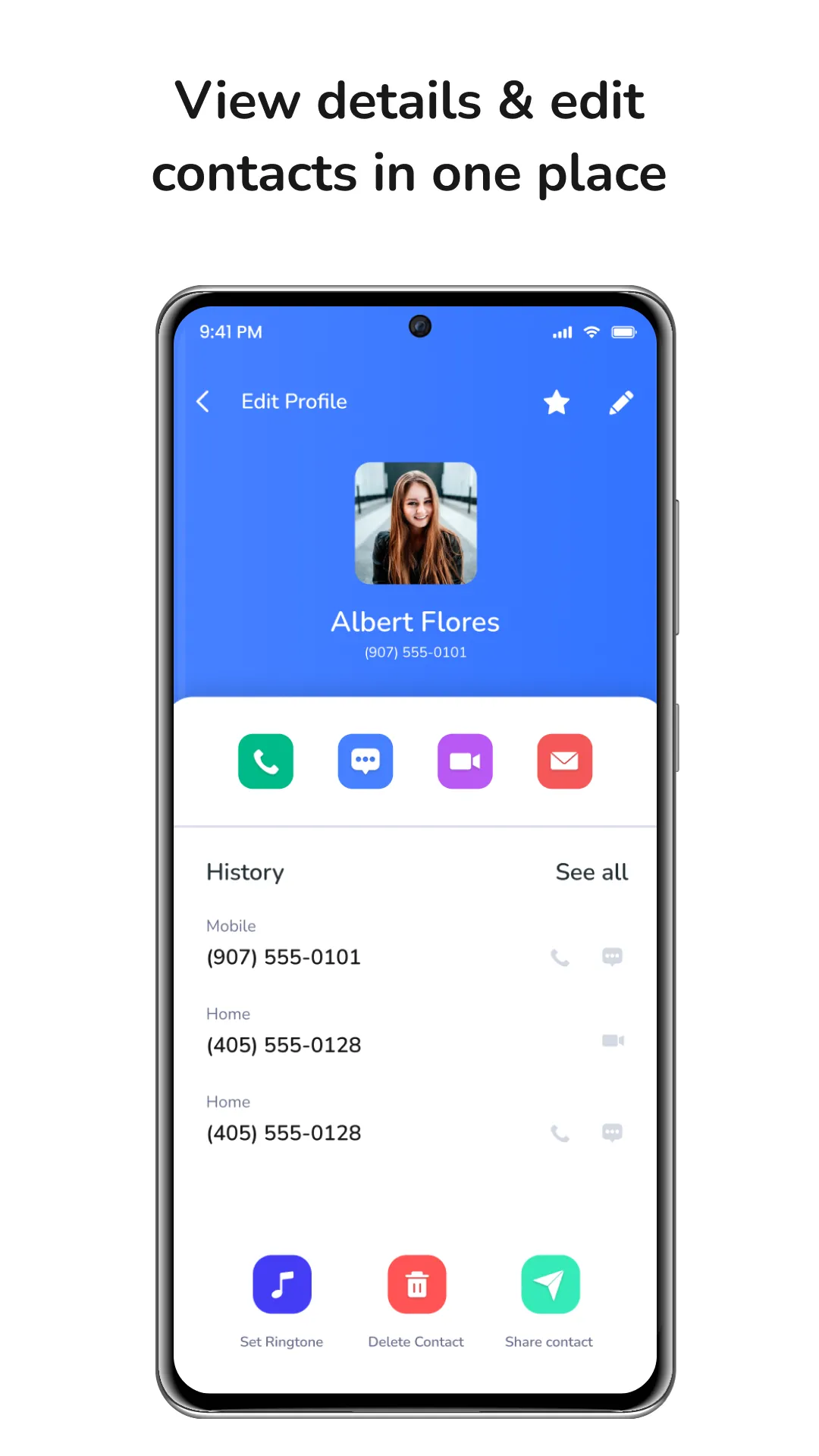 Contacts | Indus Appstore | Screenshot