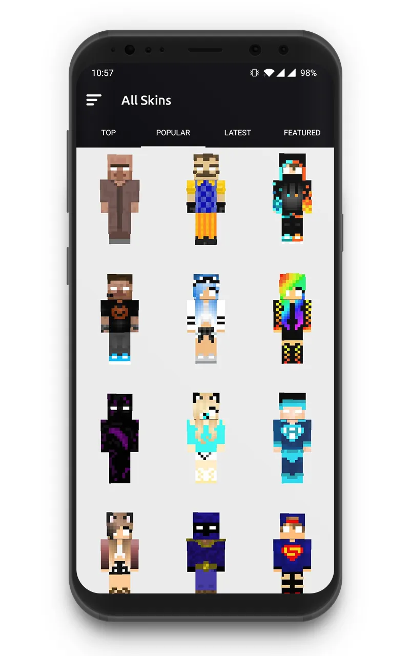 Herobrine Skins | Indus Appstore | Screenshot