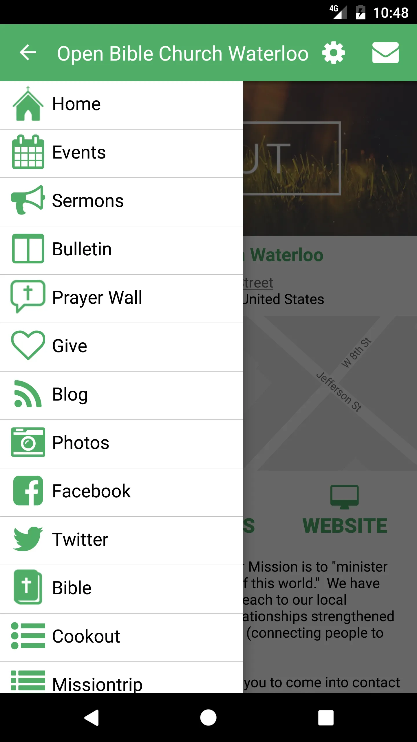 Open Bible Church Waterloo | Indus Appstore | Screenshot