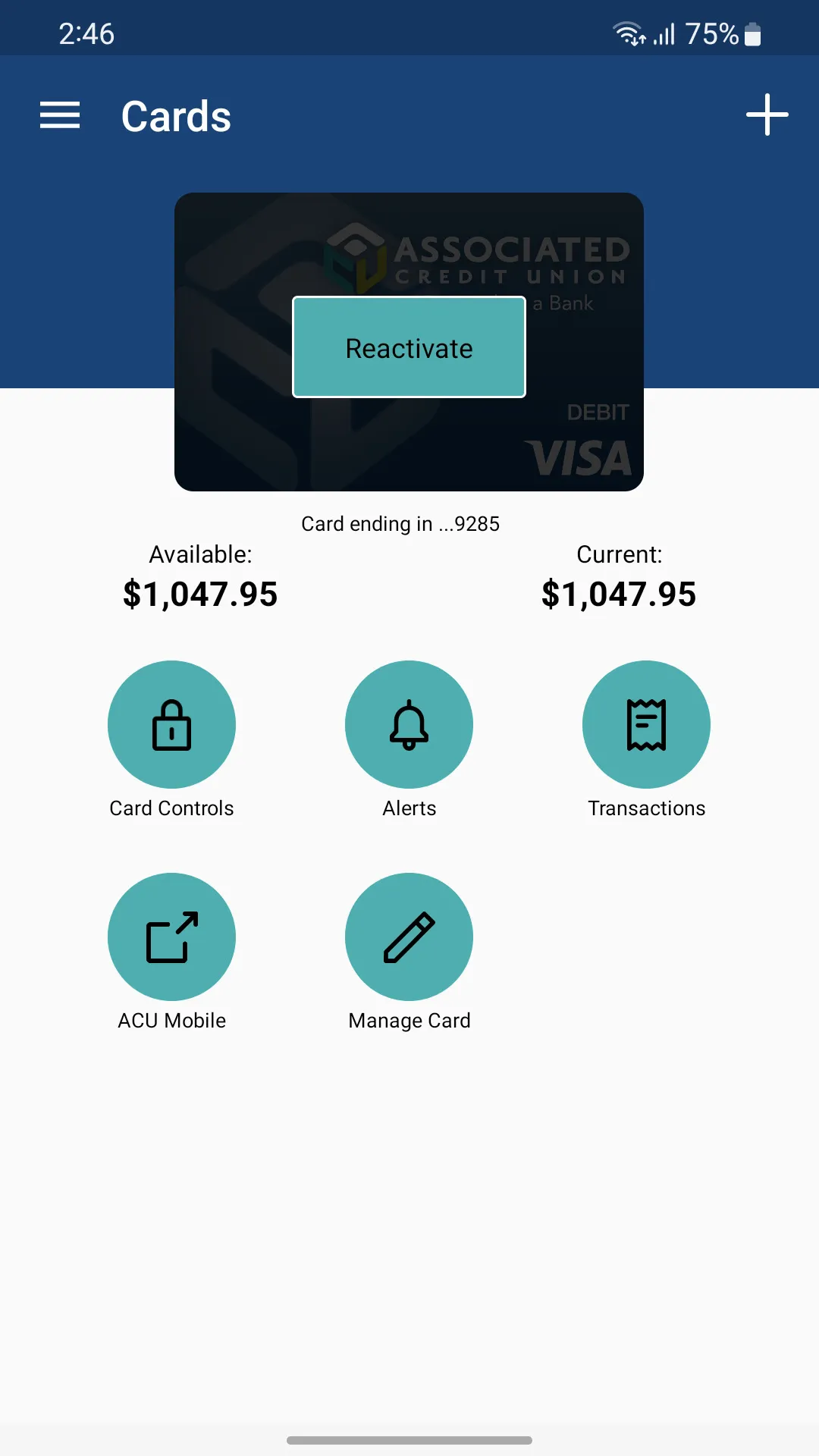 ACU Wallet | Indus Appstore | Screenshot