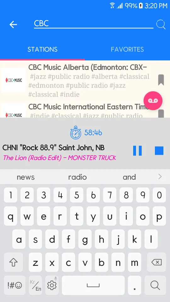 Radio CA-Canada | Indus Appstore | Screenshot