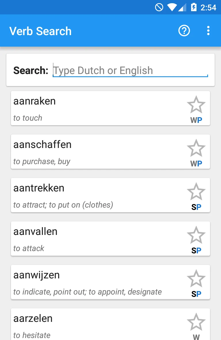 The Dutch Verbs Companion | Indus Appstore | Screenshot