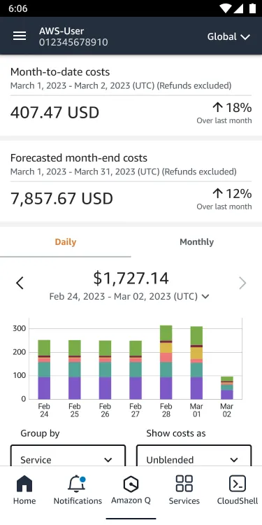 AWS Console | Indus Appstore | Screenshot