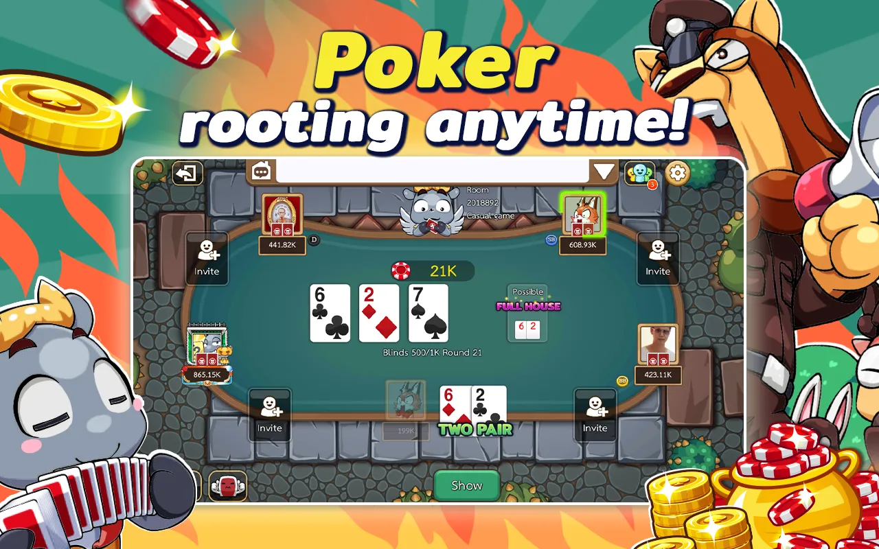 Dummy & Toon Poker ดัมมี่ทุย | Indus Appstore | Screenshot