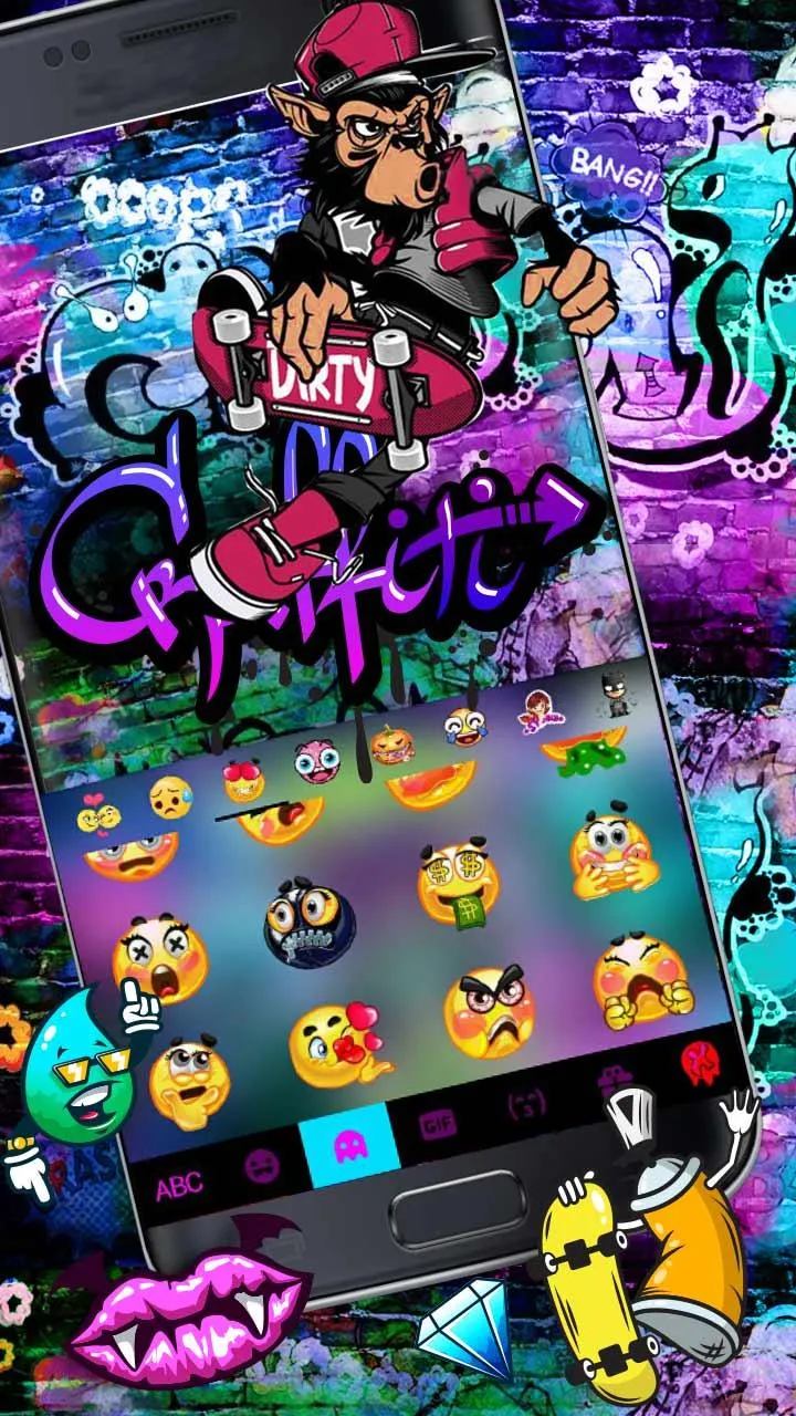 Skate Graffiti Keyboard Theme | Indus Appstore | Screenshot