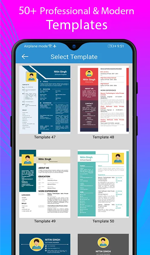 Resume Maker - Build CV 2023 | Indus Appstore | Screenshot