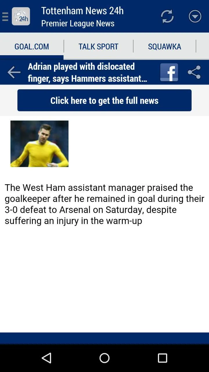 24h News for Tottenham | Indus Appstore | Screenshot