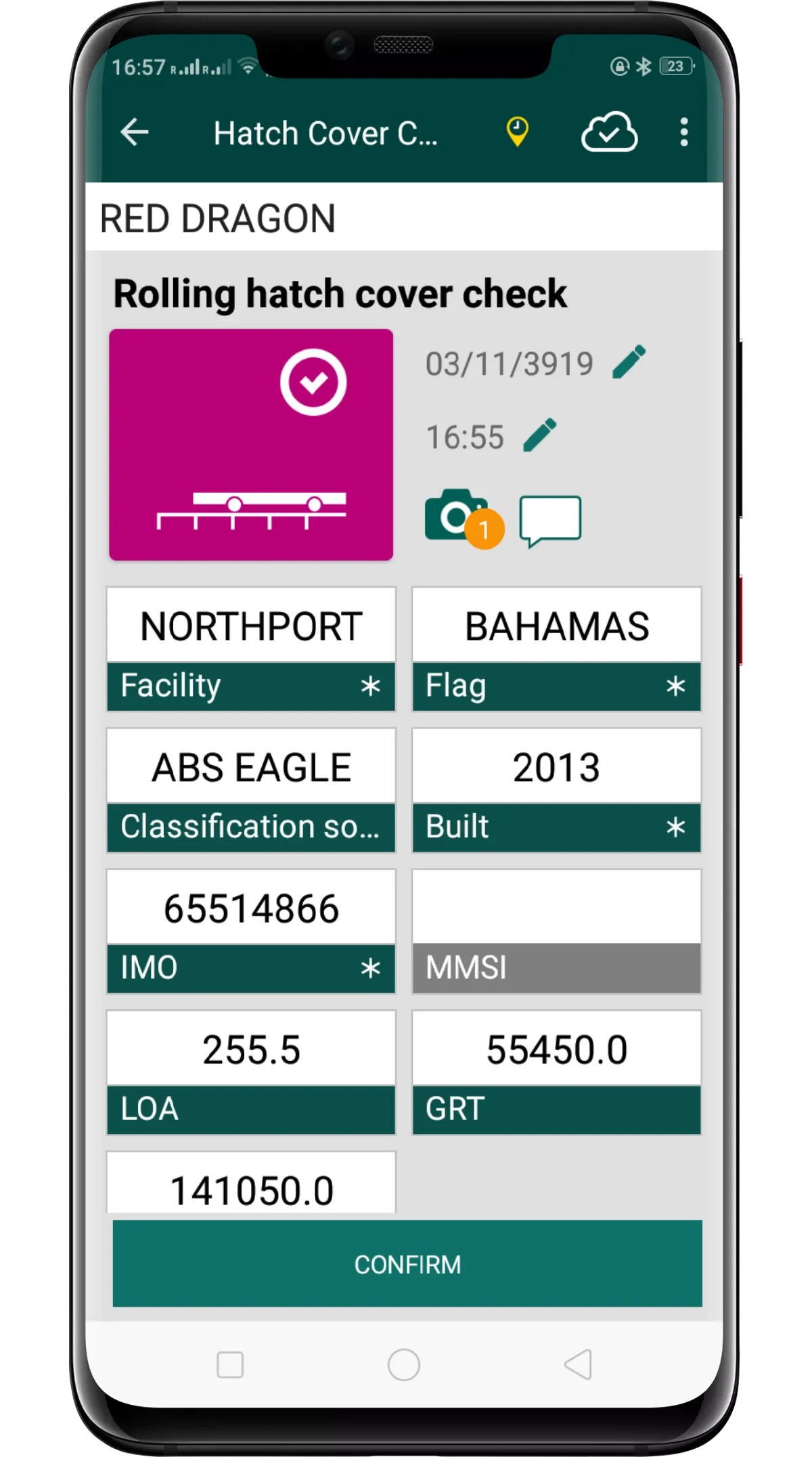 arl Marine Hatch Cover Survey | Indus Appstore | Screenshot