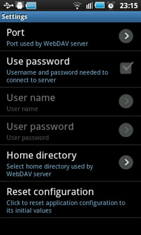 WebDAV Server | Indus Appstore | Screenshot