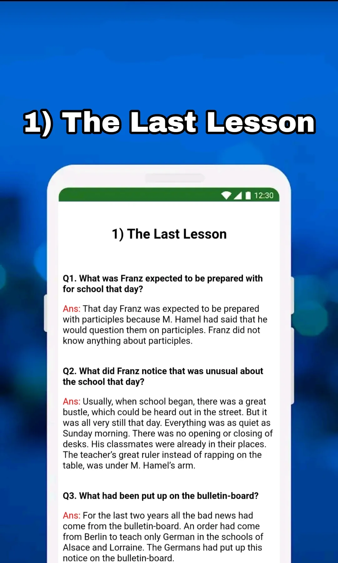 12th Class English NCERT Notes | Indus Appstore | Screenshot